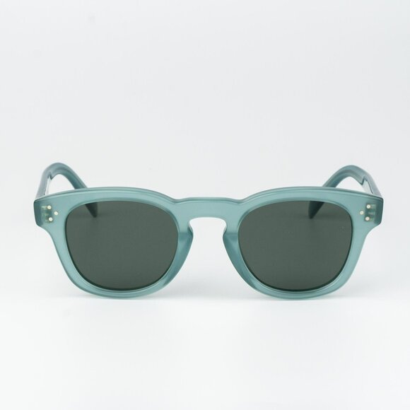 Celine 3 DOTS Women Sunglasses Lime Green Transparent Square CL40233I 93N - Picture 1 of 10